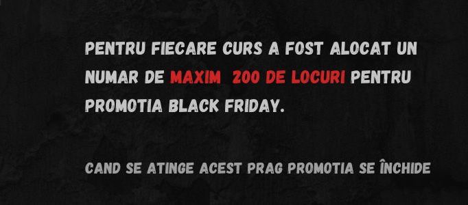 BLACK FRIDAY 2022 200 LOCURI