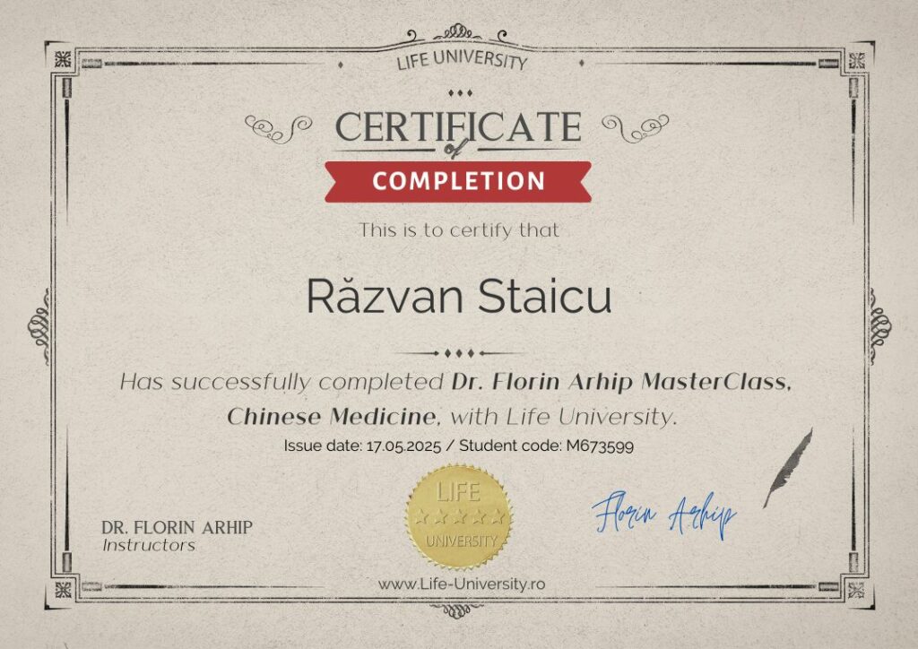 Certificat Medicina Chineza