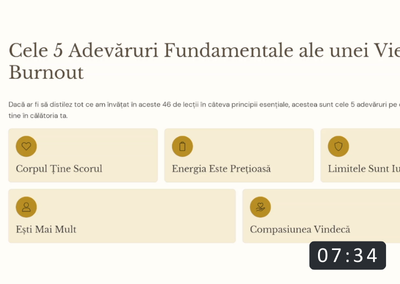 Transformă tehnicile învățate într-o filozofie de viață pentru echilibru pe termen lung